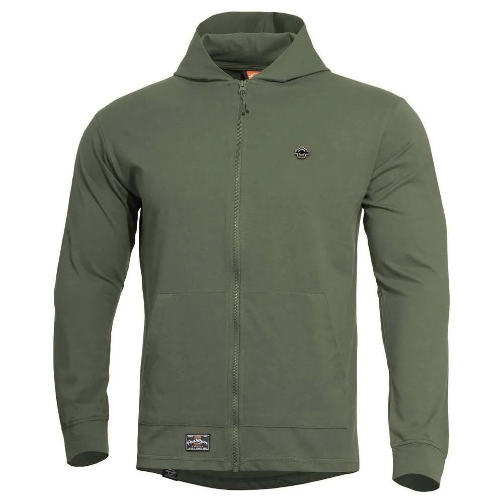 樂天商城 - ペンタゴン アギス リング スパン フル ジップ スウェットシャツ （ Camo Green ） | PENTAGON Agis Ring Spun full zip sweatshirt [t]