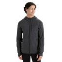 アイスブレーカー ディセンダー フル ジップ スウェットシャツ ( Jet Heather / Black ) | ICEBREAKER Descender f...