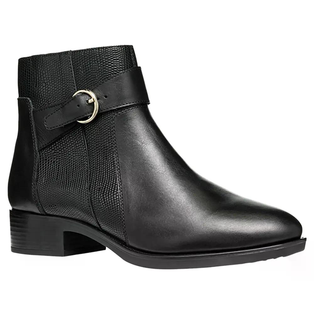 樂天商城 - ジェオックス フェリシティ アンクルブーツ ウーマン （ Black ） | GEOX Felicity Ankle Boots woman [t]