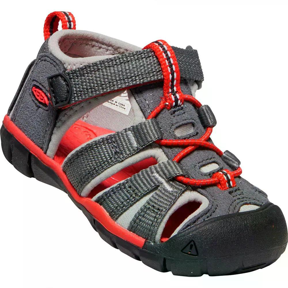 キーン シーキャンプ II CNX キッズ サンダル （ Magnet/FieryRed ） | KEEN Seacamp II CNX kids Sandals 