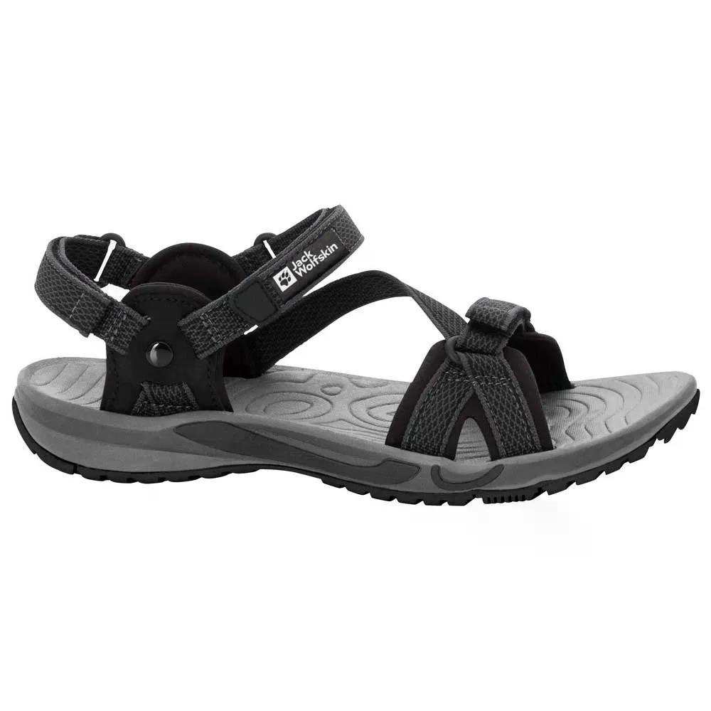 ジャックウルフスキン レイクウッド ライド レディース サンダル （ Black ） | JACK WOLFSKIN Lakewood Ride Sandals Women [t]