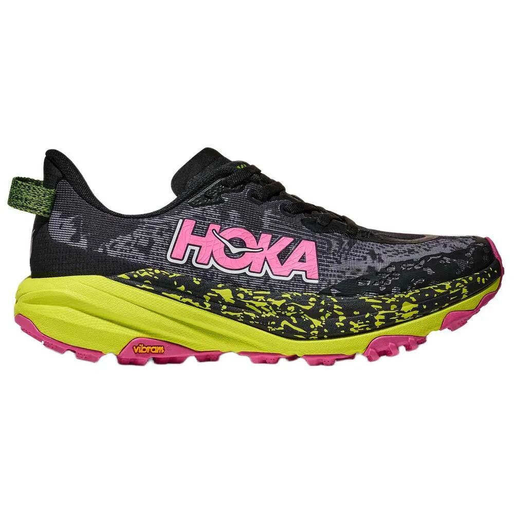 樂天商城 - ホカ スピードゴート 6 トレイル ランニング シューズ （ Black/NeonHokaCitrus ） | HOKA Speedgoat 6 trail running shoes [t]
