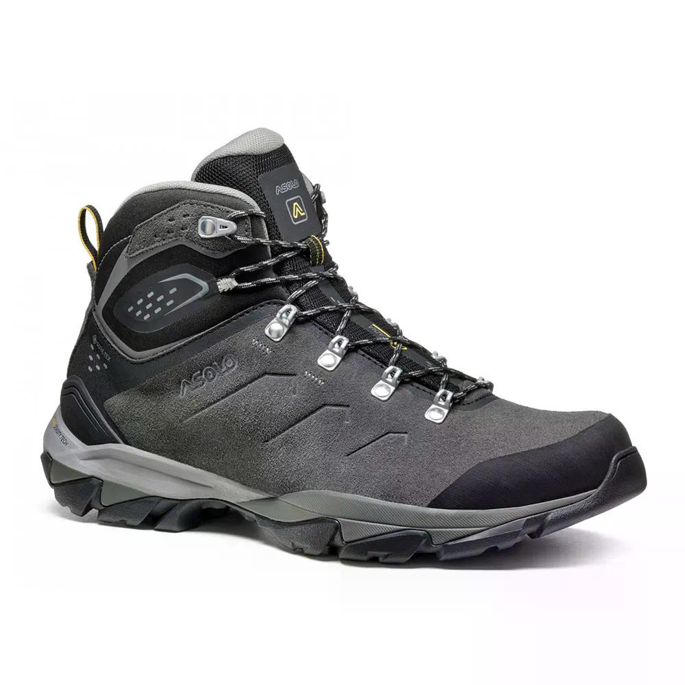 アゾロ アカディア ミッド レザー ゴアテックス ハイキング ブーツ （ Graphite/Black ） | ASOLO Acadia mid lth gore-tex hiking boots [t]