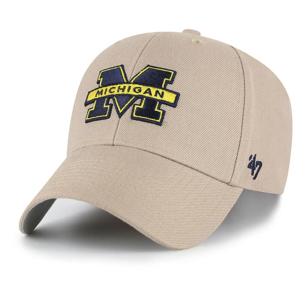 樂天商城 - 47 NCAA ミシガン エムブイピー キャップ （ Khaki ） | 47 NCAA Michigan MVP Cap [t]