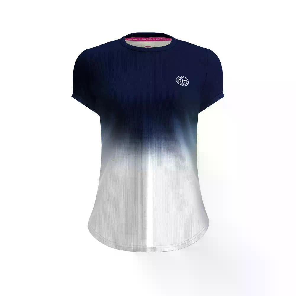 樂天商城 - ビディバドゥ クルー グラデーション ジュニア ショートスリーブ Tシャツ （ DarkBlue/White ） | BIDI BADU Crew Gradient Junior Short Sleeve T-Shirt [t]