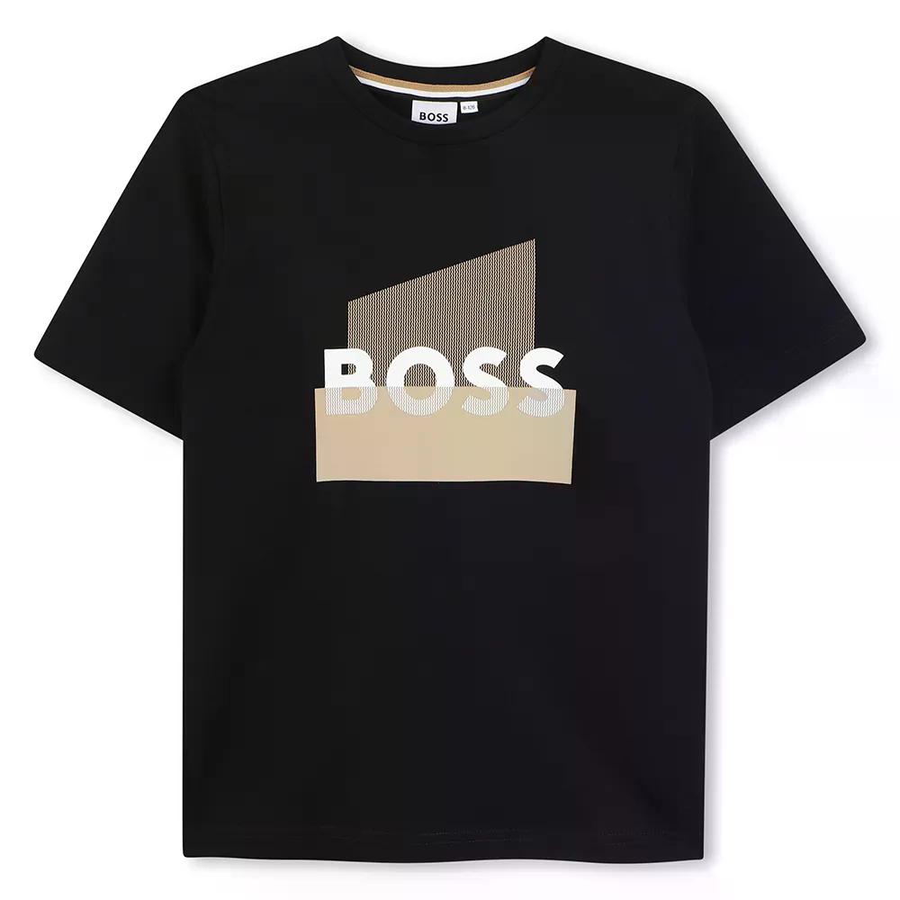 樂天商城 - BOSS J52978 半袖Tシャツ （ Black ） [t]
