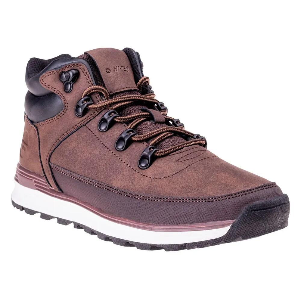 ハイテック ハイネズ ミッド ジュニア ハイキングブーツ （ Brown ） | HI-TEC Hajnez Mid Junior hiking boots [t]
