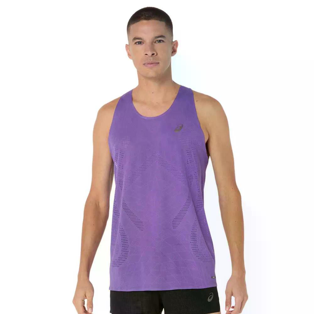 アシックス メタラン スリーブレス Tシャツ （ EdoPurple ） | ASICS Metarun sleeveless T-shirt [t]