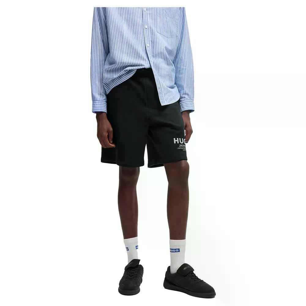 ヒューゴ ノマリオ 10257685 ブルー スウェットショーツ （ Black ） | HUGO Nomario 10257685 BLUE sweat shorts [t]