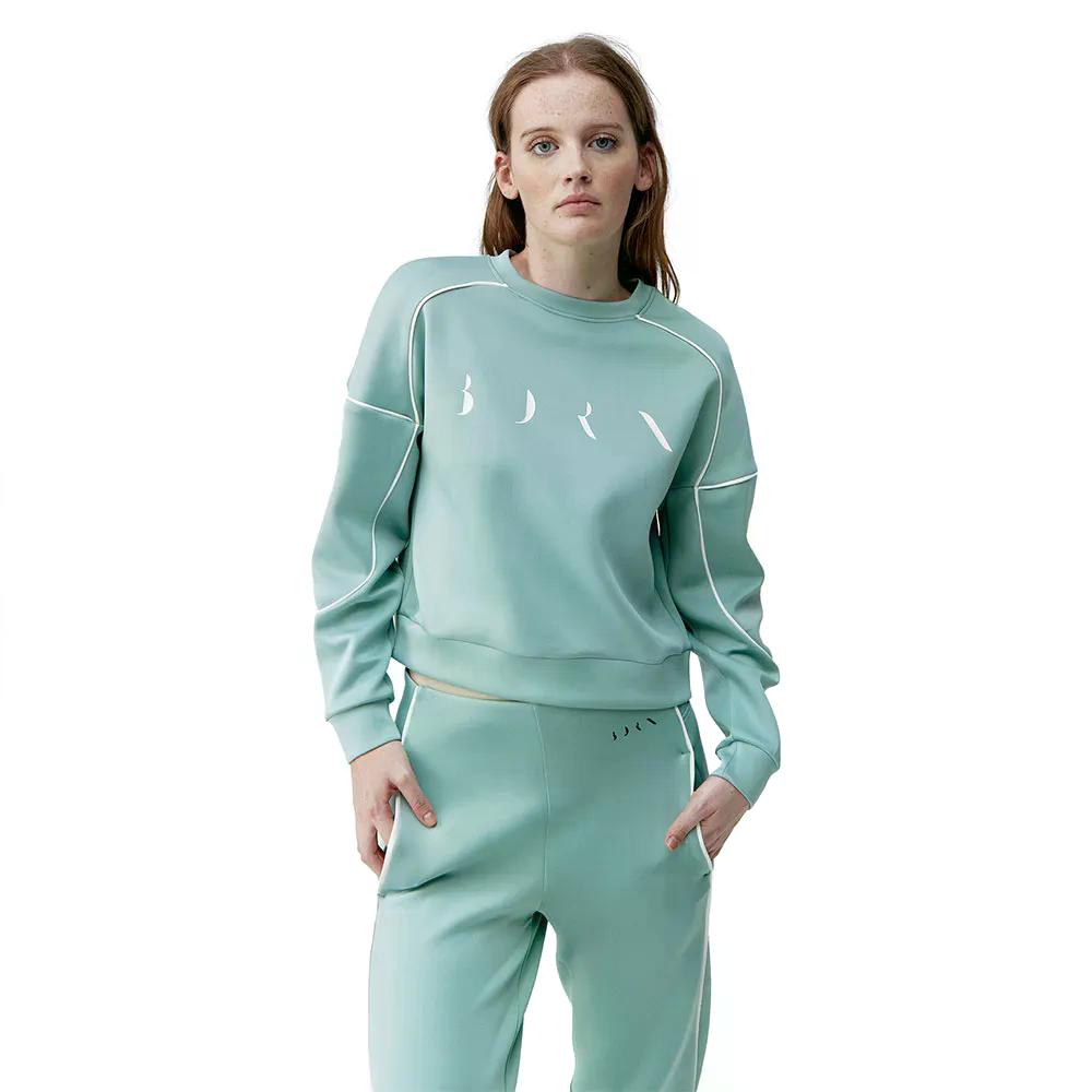 ボーン リビング ヨガ アグダ スウェットシャツ レディース （ JadeGrey/OffWhite ） | BORN LIVING YOGA Agda sweatshirt Woman [t]