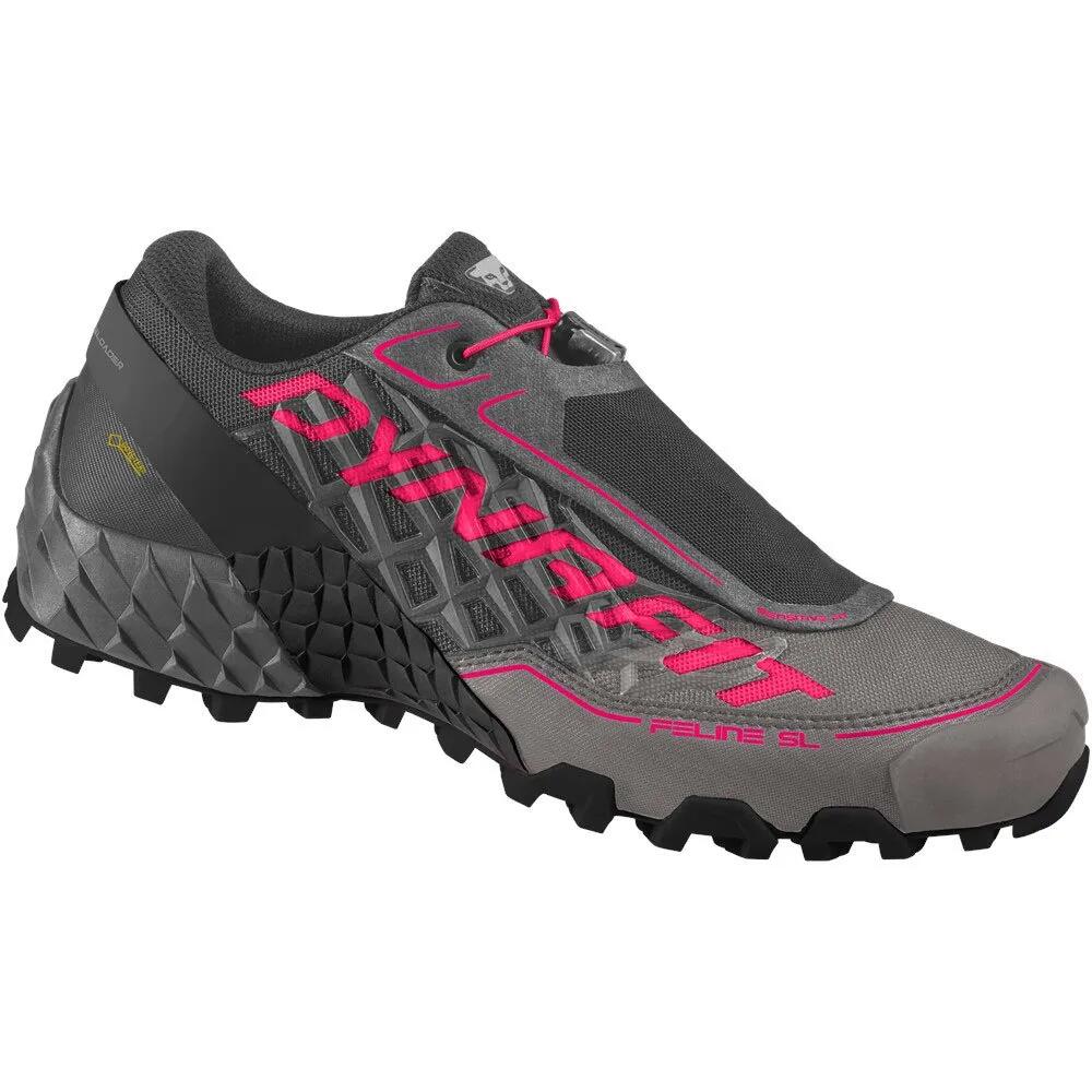 ディナフィット フェリーヌ SL ゴアテックス トレイル ランニング シューズ レディース （ Carbon / Flamingo ） | DYNAFIT Feline SL gore-tex trail running shoes Women 