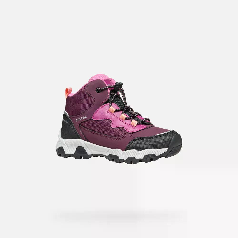 ジェオックス マグネター ABX キッズ スニーカー （ Bordeaux ） | GEOX Magnetar ABX Kids sneakers 