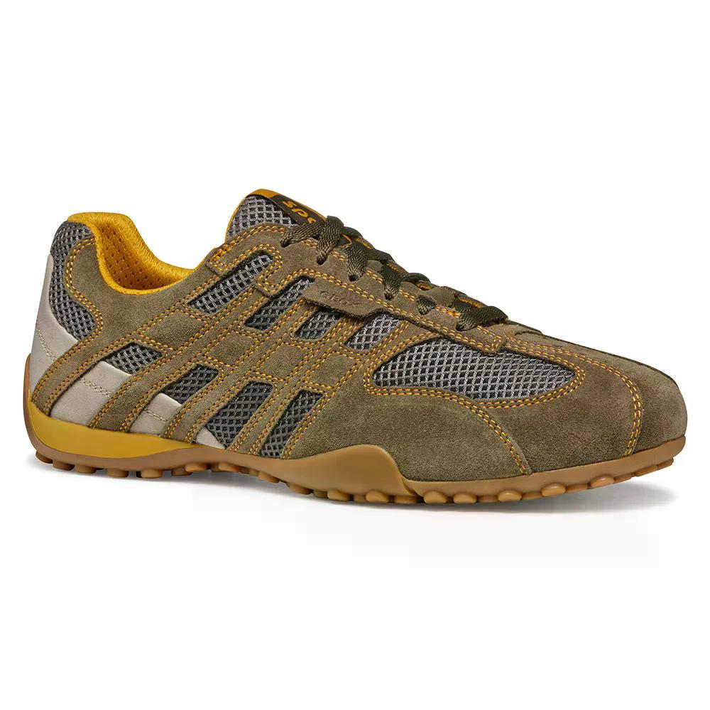 樂天商城 - ジェオックス スネーク オリジナル A スニーカー （ Military/DarkGrey ） | GEOX Snake Original A sneakers [t]