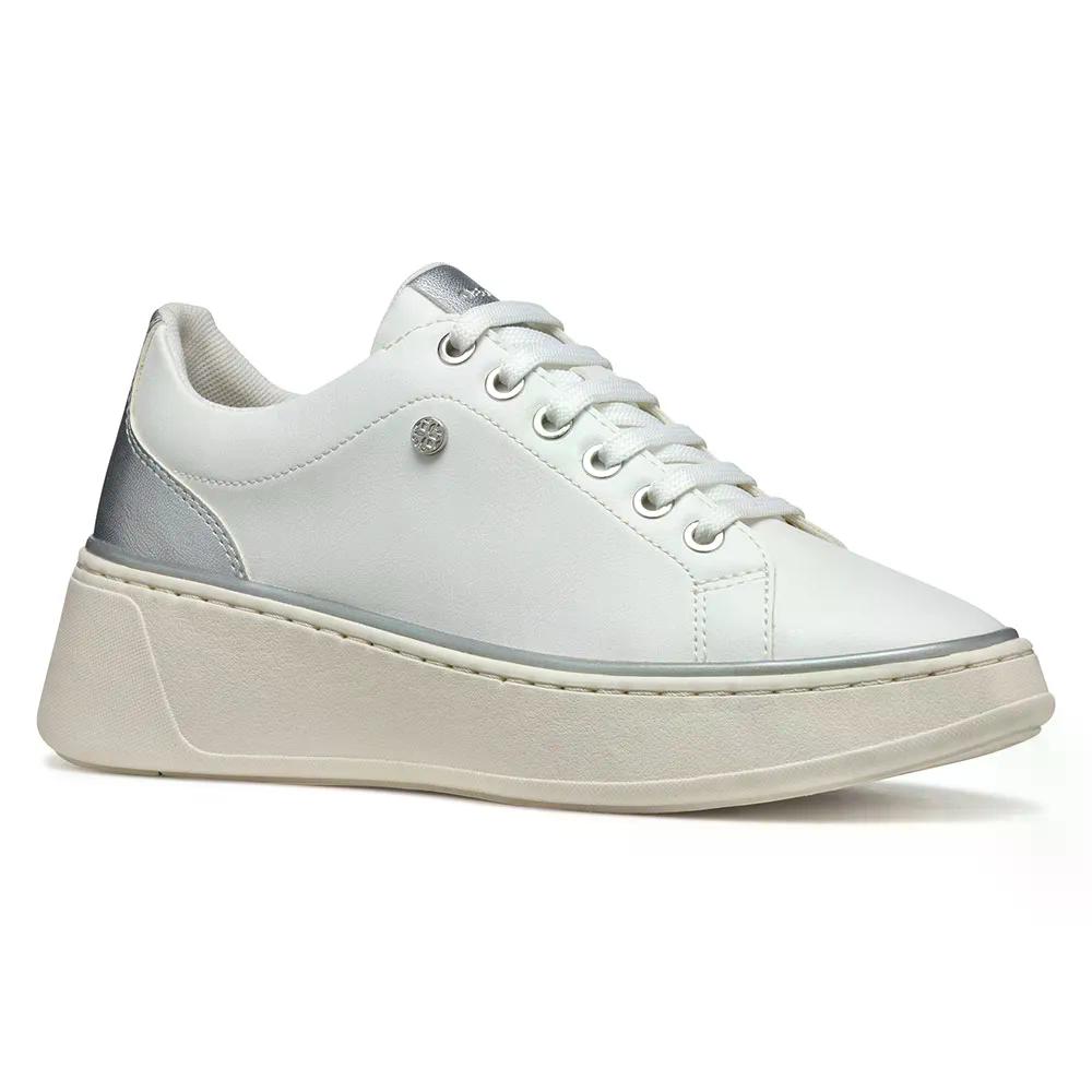 樂天商城 - ジェオックス サネッティ A スニーカー レディース （ White/Silver ） | GEOX Sunnetty A sneakers Woman [t]