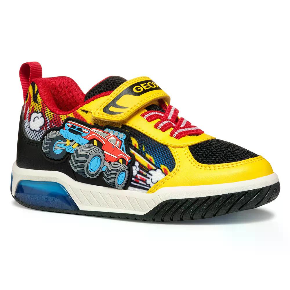 ジェオックス イネク キッズ スニーカー （ Yellow/Red ） | GEOX Inek Kids sneakers [t]