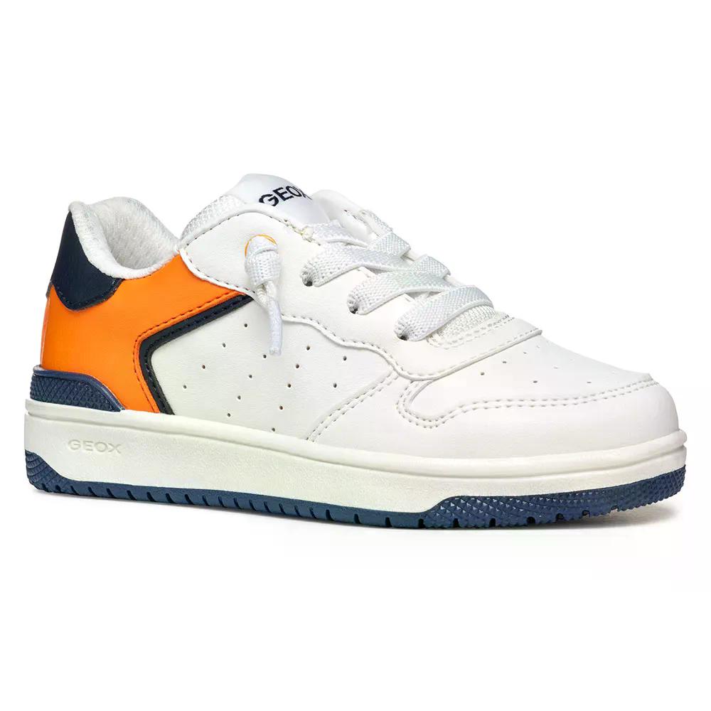 ジェオックス J45LQB05411 ワシバ キッズ スニーカー （ White/LightOrange ） GEOX J45LQB05411 Washiba Kids sneakers t