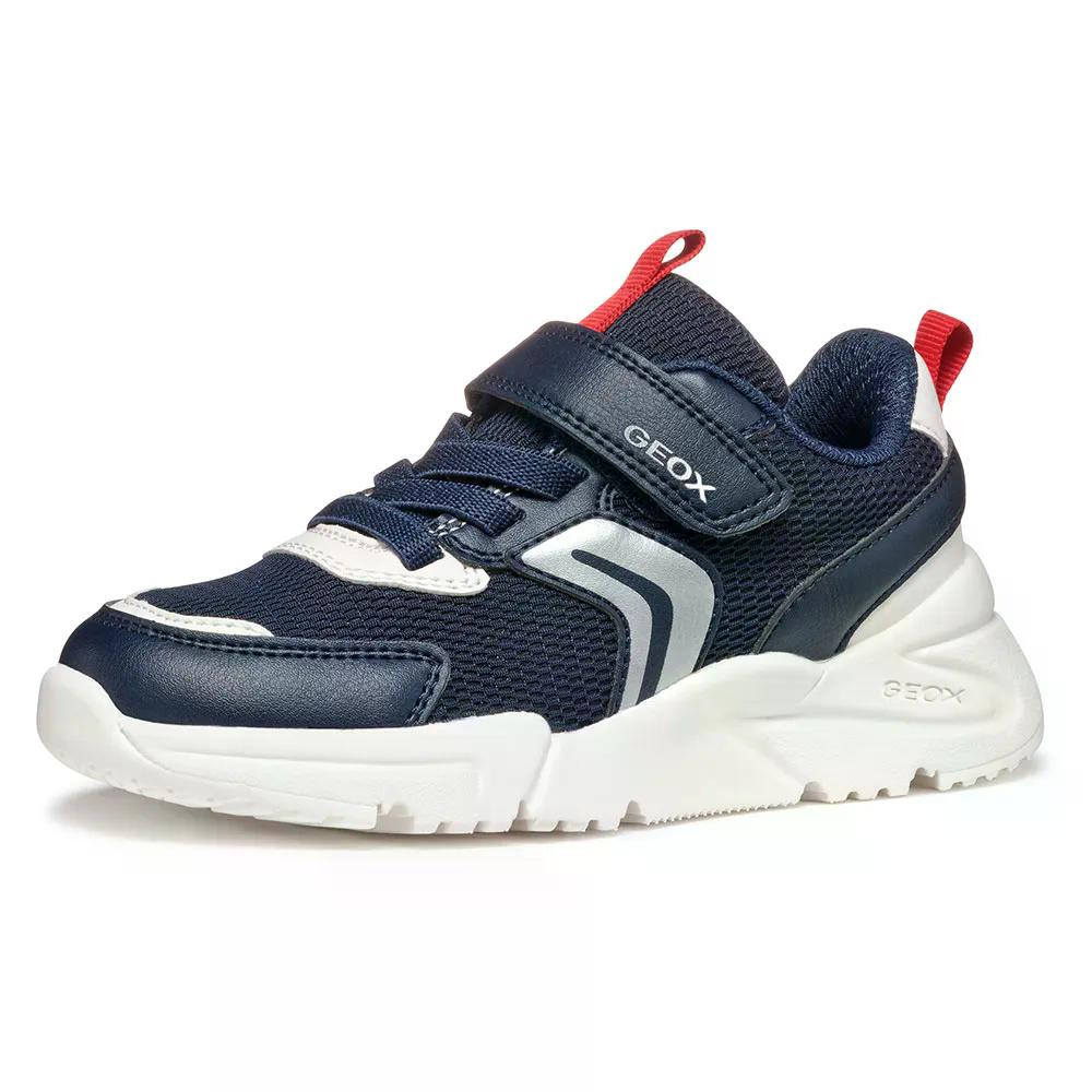 ジェオックス ロフタス キッズ スニーカー （ Navy/Red ） | GEOX Loftus Kids sneakers 
