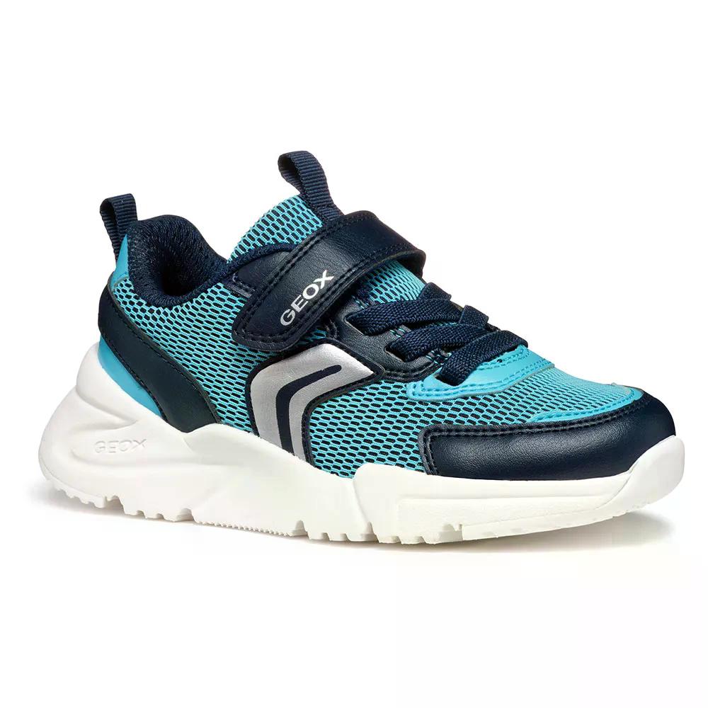 ジェオックス ロフタス キッズ スニーカー （ Sky/Navy ） | GEOX Loftus Kids sneakers 