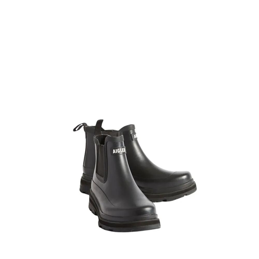 �������� ���ե� �쥤�� �ġ� �쥤�� �֡��� ������� �� Noir �� | AIGLE Soft Rain 2 rain boots Women [t]