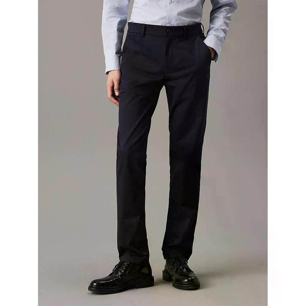 カルバン クライン サテン ストレッチ チノ パンツ （ NightSky ） | CALVIN KLEIN Sateen Stretch chino pants [t]
