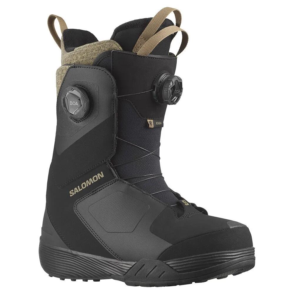 サロモン キアナ デュアル ボア スノーボード ブーツ （ Black/Black/SepiaTint ） | SALOMON Kiana Dual Boa Snowboard Boots [t]
