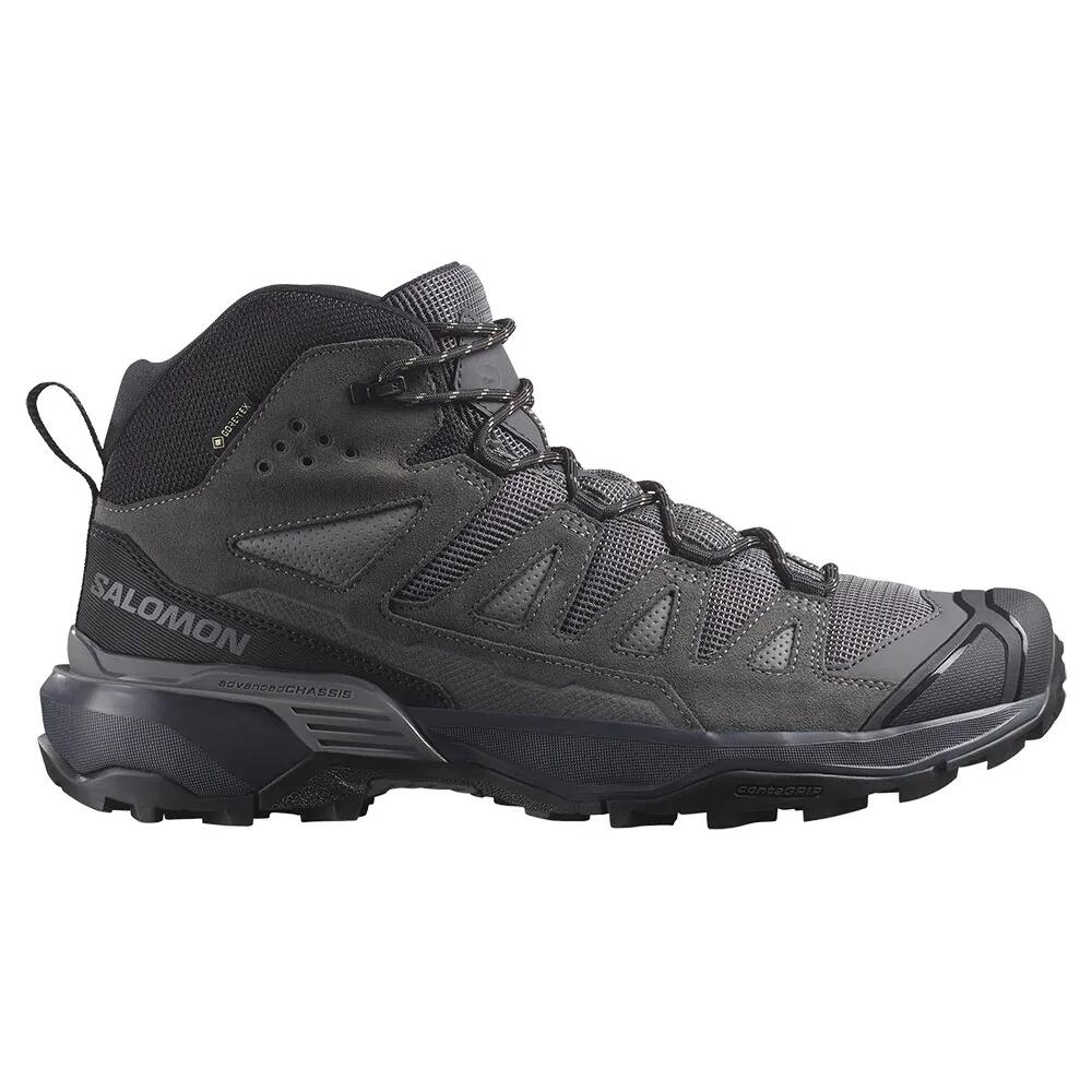 サロモン エックス ウルトラ 360 レザー ミッド ゴアテックス ハイキング ブーツ （ Castlerock/Asphalt/Kelp ） | SALOMON X Ultra 360 Ltr Mid gore-tex hiking boots [t]