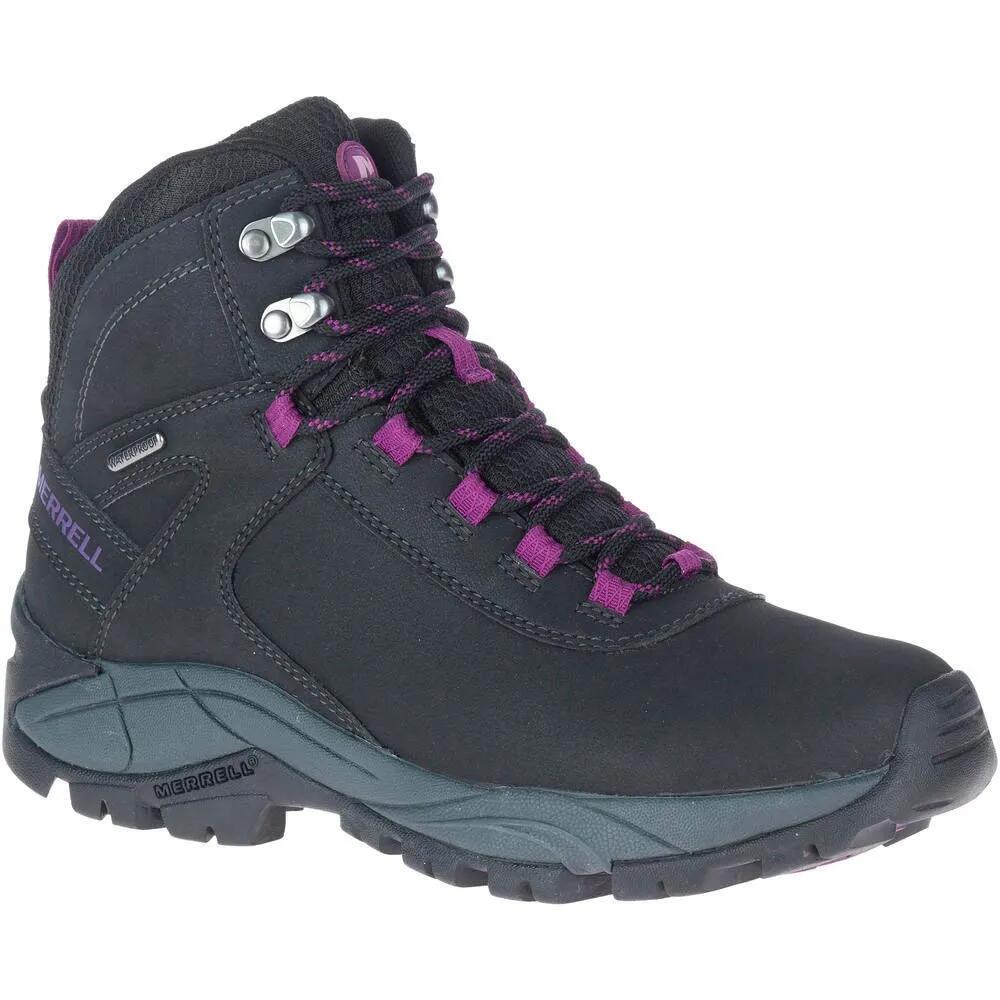 メレル ヴェゴ ミッド レザー ウォータープルーフ ハイキングブーツ ウィメンズ （ Black / Gloxinia ） | MERRELL Vego Mid Leather Waterproof hiking boots Women 