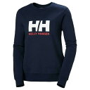 ヘリーハンセン ロゴ クルー 2.0 スウェットシャツ レディース ( Navy ) | HELLY HANSEN Logo Crew 2.0 sweatshi...