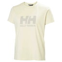 ヘリーハンセン ロゴ 3.0 ショートスリーブ Tシャツ レディース ( Cream ) | HELLY HANSEN Logo 3.0 short sleev...