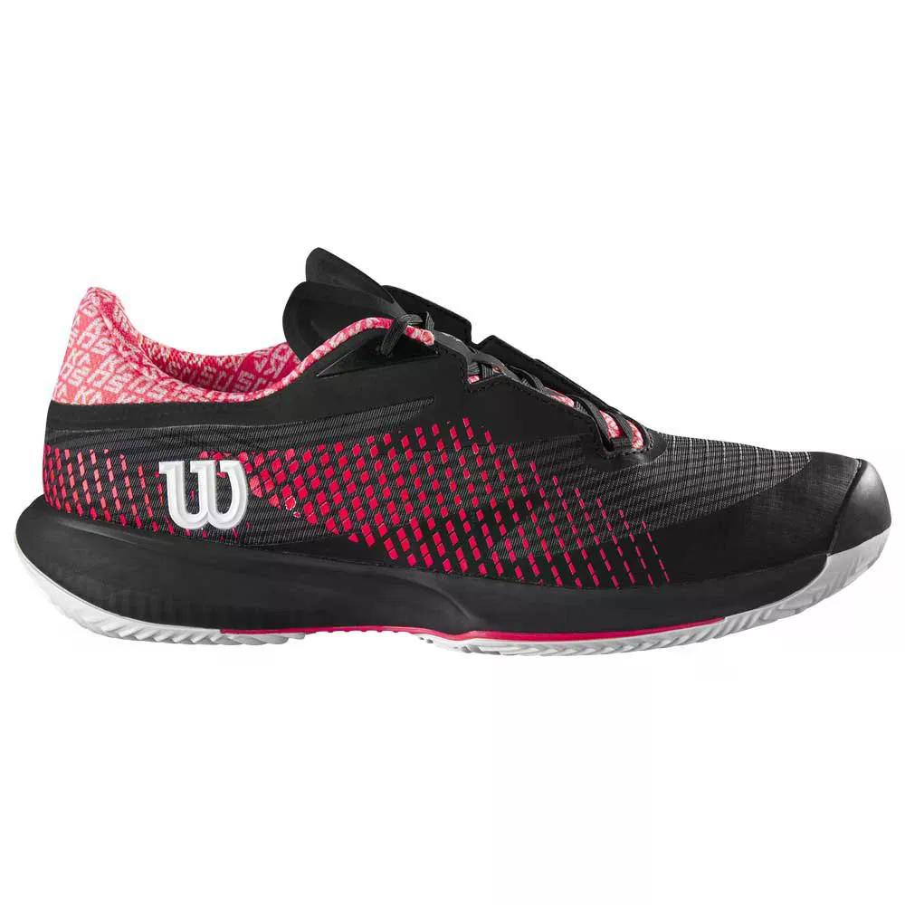 ウィルソン カオス スウィフト 1.5 クレーコート テニスシューズ レディース （ Black/Phantom/DivaPink ） | WILSON Kaos Swift 1.5 Clay Court Tennis Shoes Women [t]