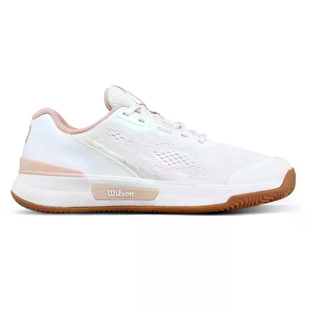 ウィルソン イントリーグ プロ オールコート テニスシューズ レディース （ White/CameoRose/Gum1A ） | WILSON Intrigue Pro All Court Tennis Shoes Women [t]