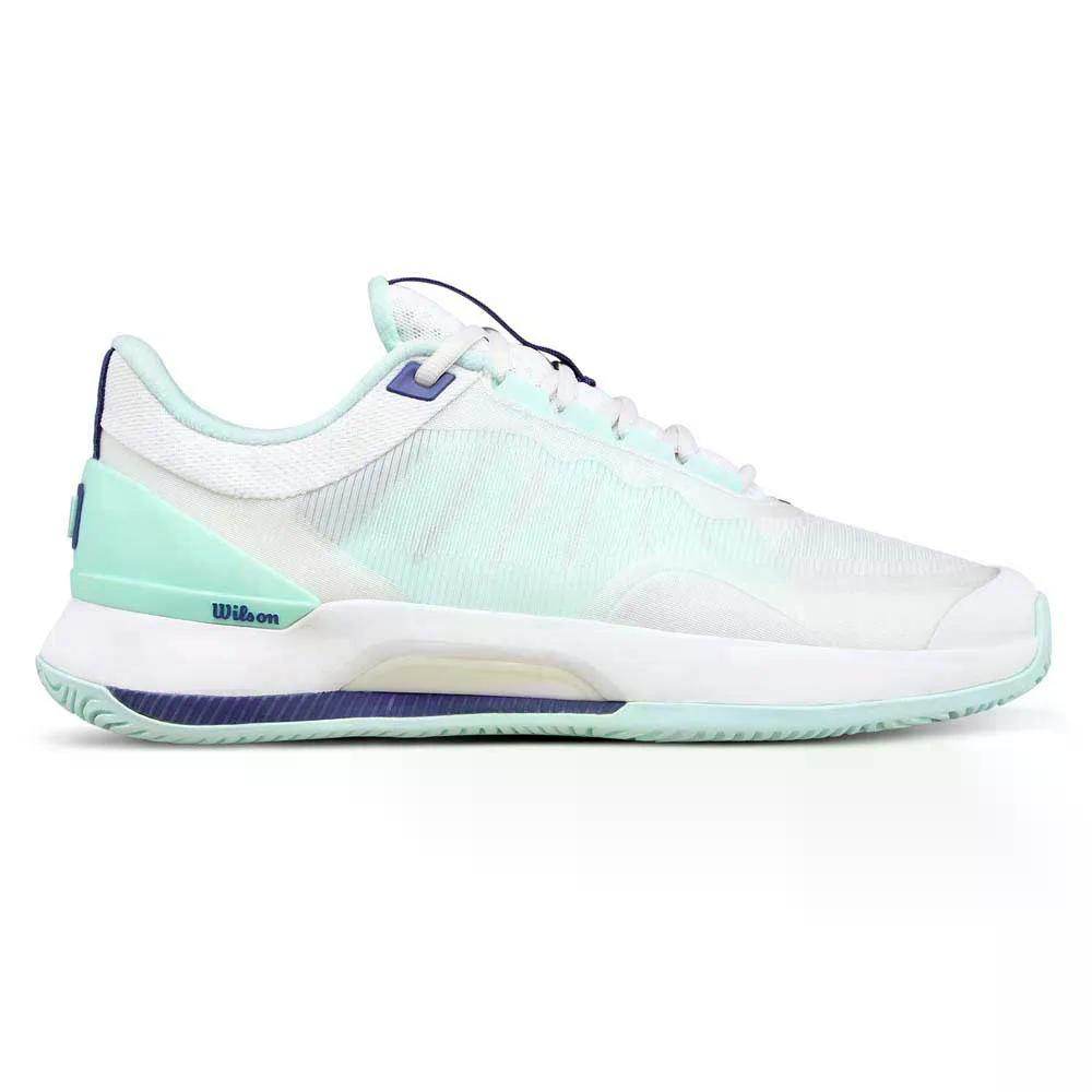 ウィルソン イントリーグ ツアー オールコート テニスシューズ レディース （ White/Bay/SkipperBlue ） | WILSON Intrigue Tour All Court Tennis Shoes Women [t]