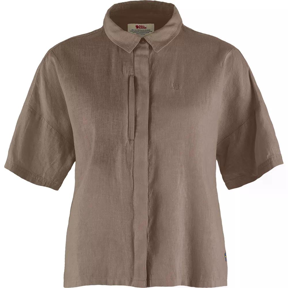 フェールラーベン オービック ヘンプ キャンプ ショートスリーブ シャツ ウーマン （ SuedeBrown ） | Fjallraven Ovik Hemp Camp Short Sleeve Shirt woman 