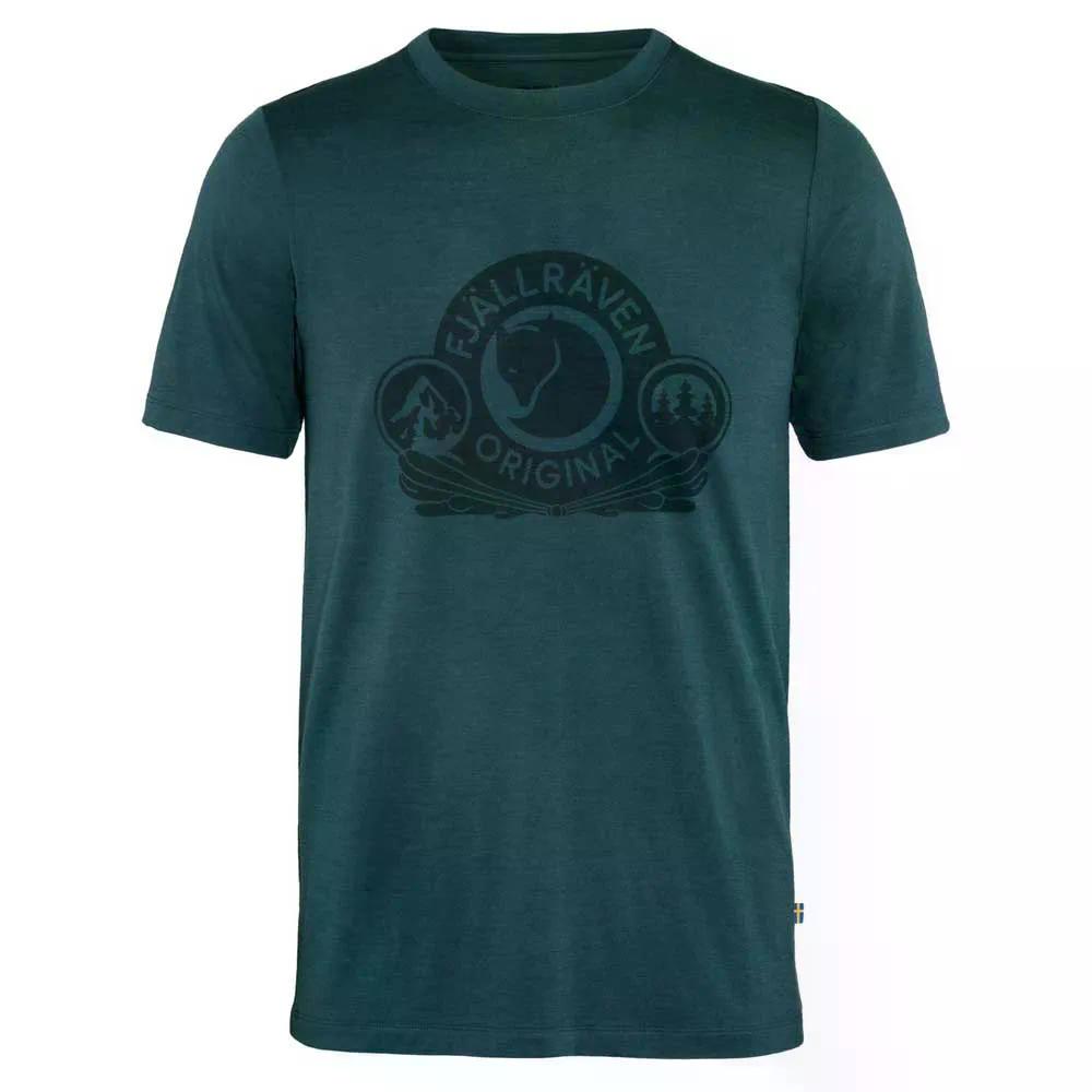 樂天商城 - フェールラーベン アビスコ ウール クラシック Tシャツ （ DarkNavy ） | Fjallraven Abisko Wool Classic T-Shirt [t]