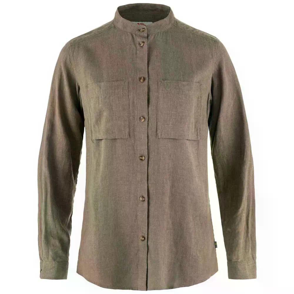 フェールラーベン オービック ヘンプ ロングスリーブ シャツ ウーマン （ SuedeBrown ） | Fjallraven Ovik Hemp Long Sleeve Shirt woman 