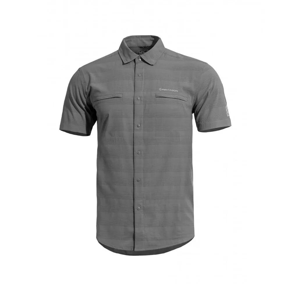 Outdoor - ペンタゴン リップル サンプローフ ショートスリーブ シャツ （ Grey ） | PENTAGON Ripple Sunproof short sleeve shirt [t]