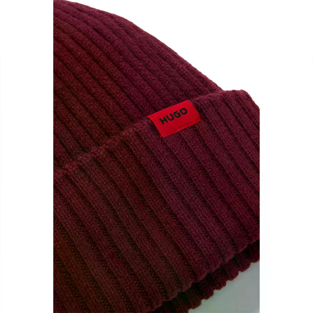 �ҥ塼�� ���� 10263714 �ӡ��ˡ� �� DarkRed �� | HUGO Xola 10263714 beanie [t]