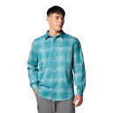 コロンビア シルバー リッジ ユーティリティ ライト プラッド ロングスリーブ シャツ ( RiverBlue/White ) | Columbia Silve...