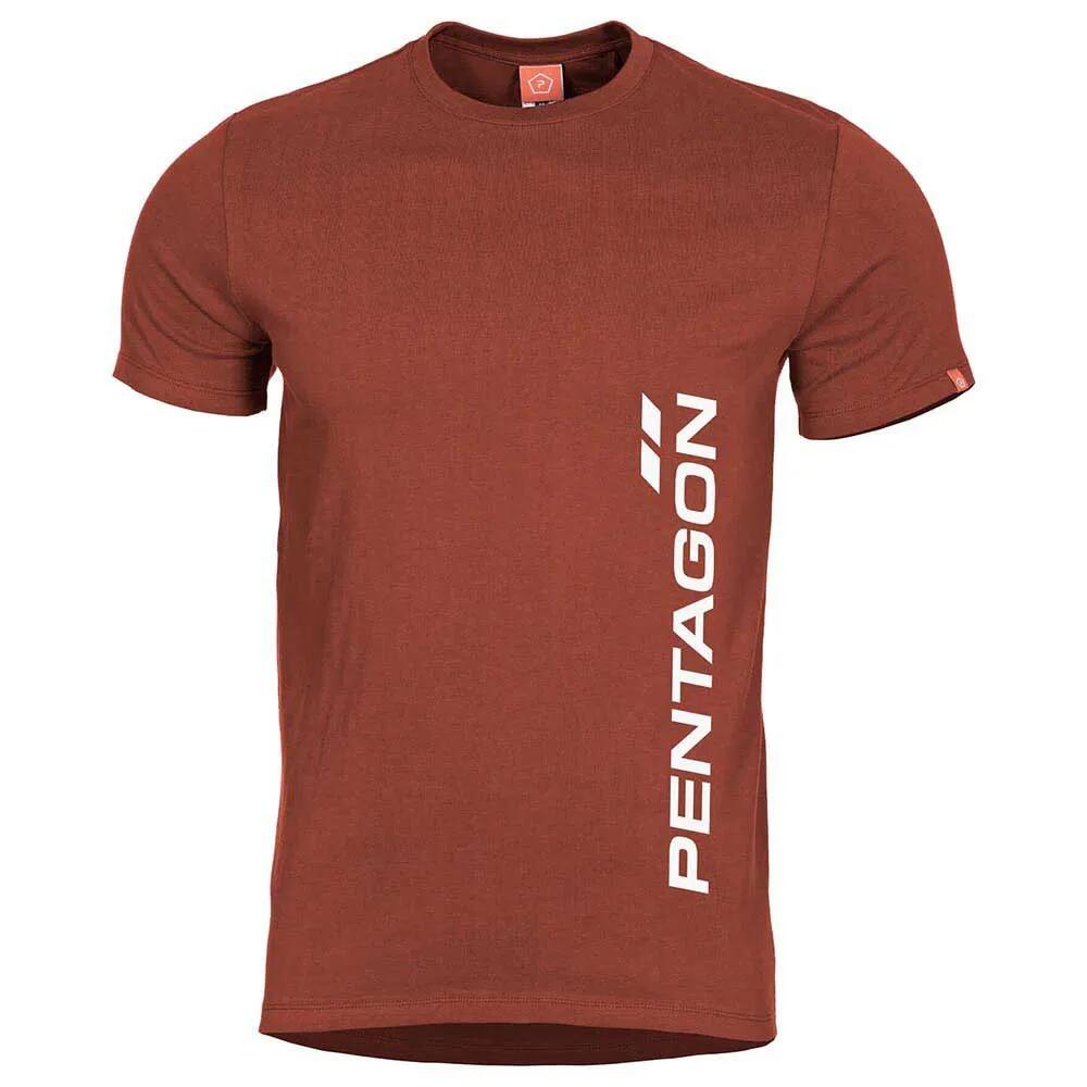 ペンタゴン アジェロン バーティカル ショート スリーブ Tシャツ （ Maroon Red ） | PENTAGON Ageron Vertical short sleeve T-shirt 
