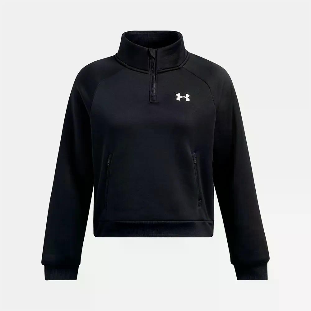 Rakuten - アンダーアーマー フリース プロ ハーフジップ スウェットシャツ （ Black/White ） | UNDER ARMOUR Fleece Pro half zip sweatshirt [t]