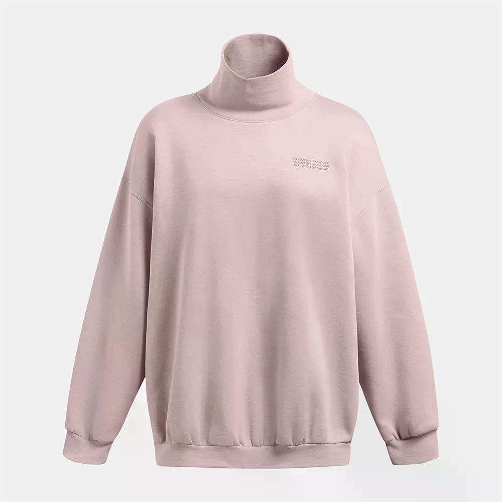 アンダーアーマー アイコン フリース オーバーサイズド モック クルー スウェットシャツ （ TetraGray/Castlerock ） | UNDER ARMOUR Icon Fleece Oversized Mock Crew sweatshirt 