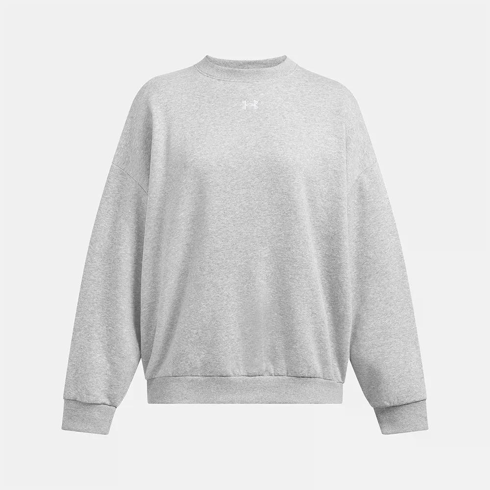 樂天商城 - アンダーアーマー ライバル フリース オーバーサイズド スウェットシャツ （ ModGrayLightHeather/White ） | UNDER ARMOUR Rival Fleece Oversized sweatshirt [t]