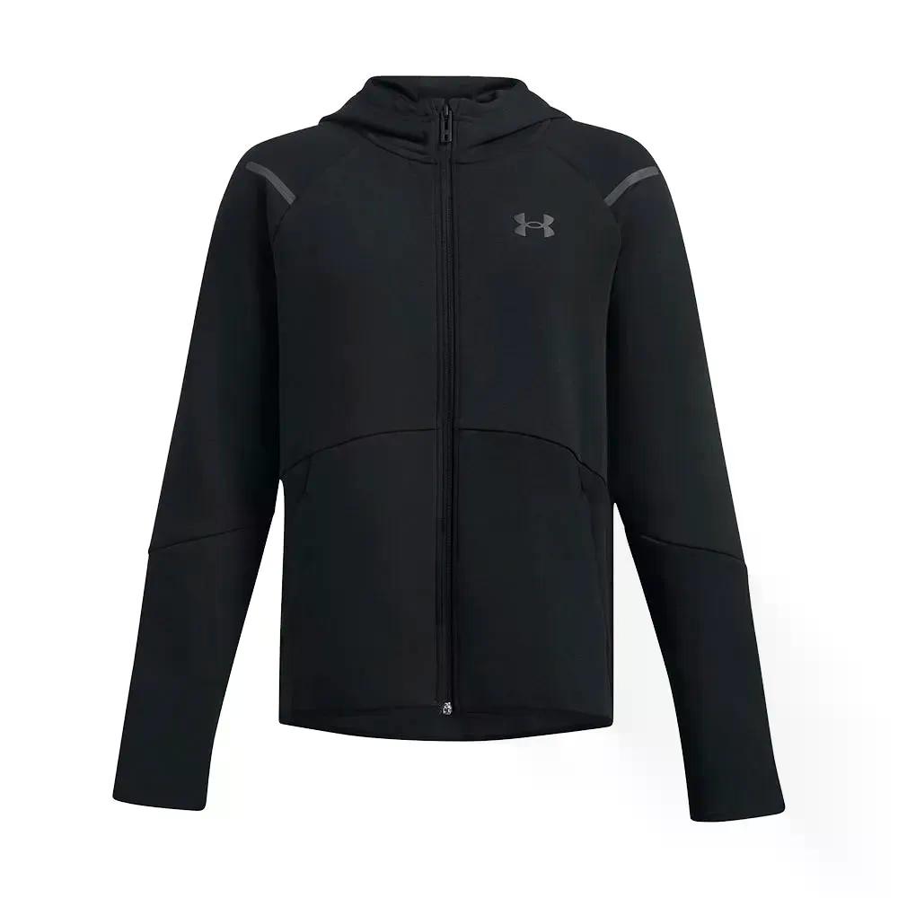 樂天商城 - アンダーアーマー アンストッパブル フリース フルジップ スウェットシャツ （ Black/Black ） | UNDER ARMOUR Unstoppable Fleece full zip sweatshirt [t]
