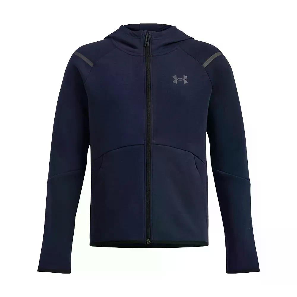 Rakuten - アンダーアーマー アンストッパブル フリース フルジップ スウェットシャツ （ MidnightNavy/Black ） | UNDER ARMOUR Unstoppable Fleece full zip sweatshirt [t]