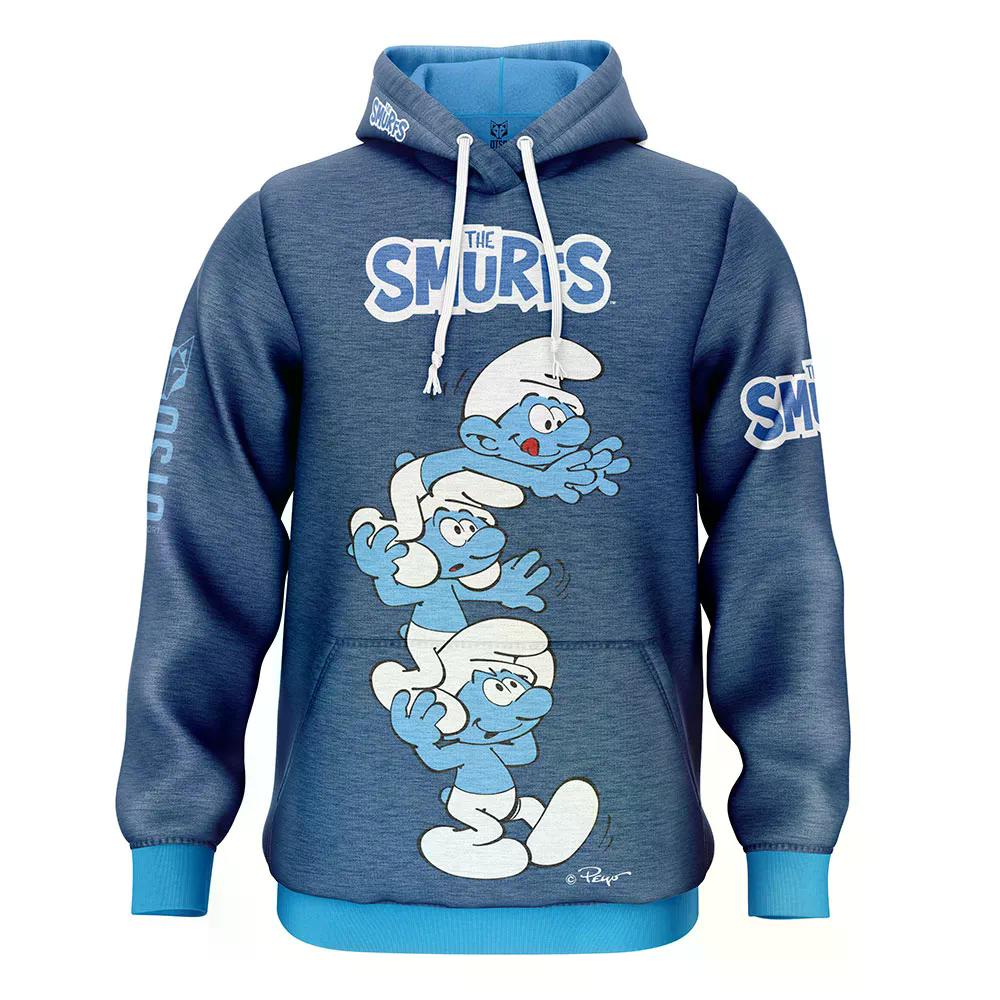 樂天商城 - オッツォ スマーフ タワー パーカー （ Blue ） | OTSO Smurfs Tower Hoodie [t]
