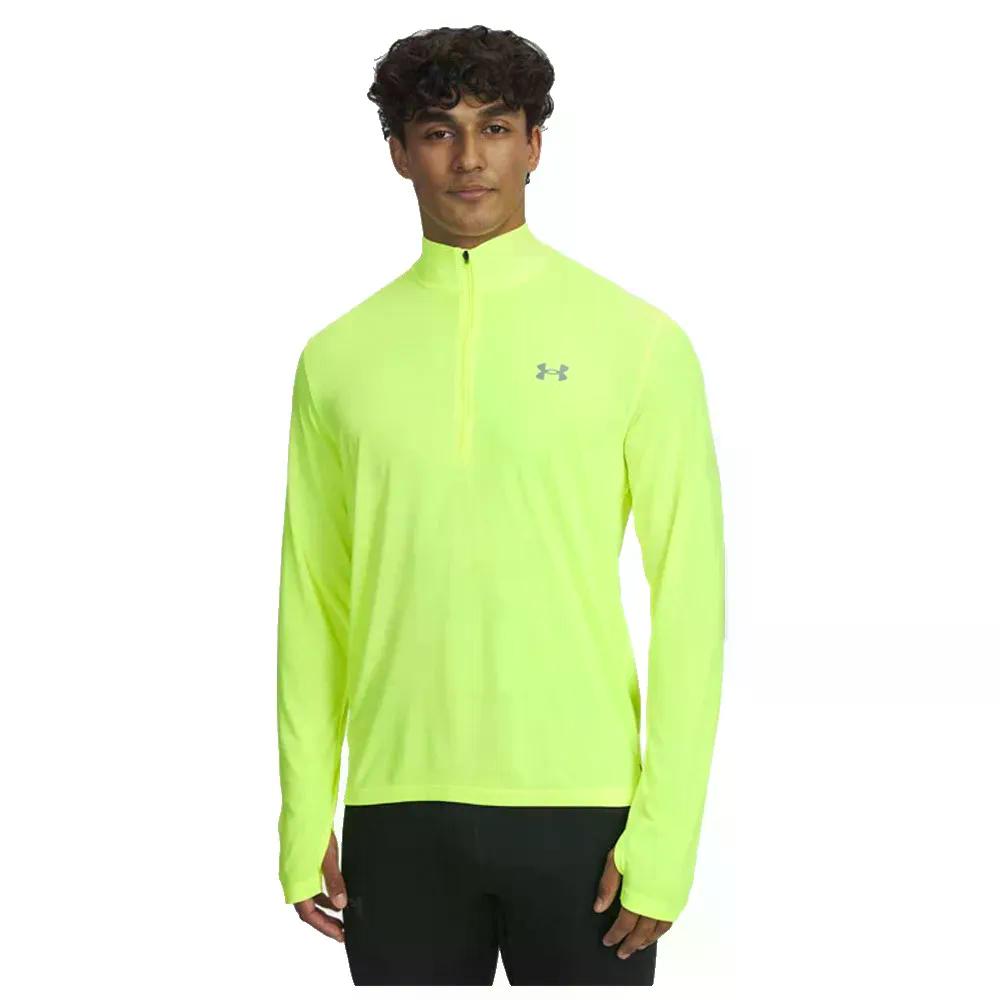樂天商城 - アンダーアーマー ローンチ ハーフジップ スウェットシャツ （ Yellow/Reflective ） | UNDER ARMOUR Launch half zip sweatshirt [t]