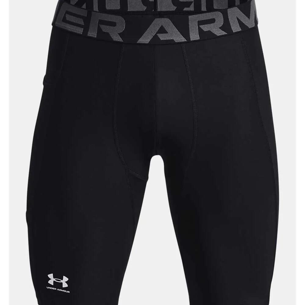 アンダーアーマー ヒートギア コンプレッション ロング ベースレイヤー ショーツ （ Black / White ） | UNDER ARMOUR HeatGear Compression Long base layer shorts [t]