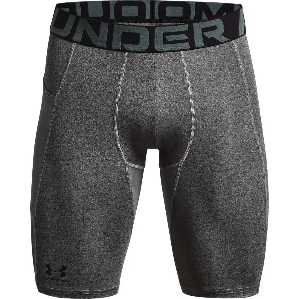 アンダーアーマー ヒートギア コンプレッション ロング ベースレイヤー ショーツ （ Carbon Heather / Black ） | UNDER ARMOUR HeatGear Compression Long base layer shorts [t]