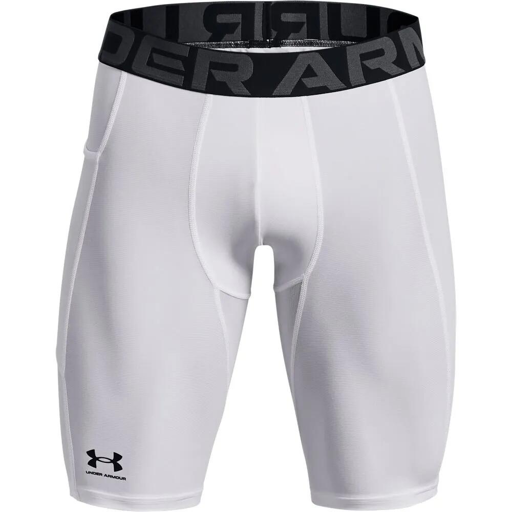 アンダーアーマー ヒートギア コンプレッション ロング ベースレイヤー ショーツ （ White / Black ） | UNDER ARMOUR HeatGear Compression Long base layer shorts [t]