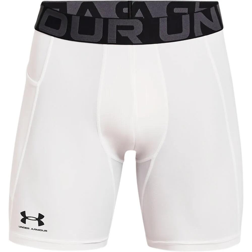 アンダーアーマー ヒートギア ベースレイヤー ショーツ （ White / Black ） | UNDER ARMOUR HeatGear base layer shorts [t]